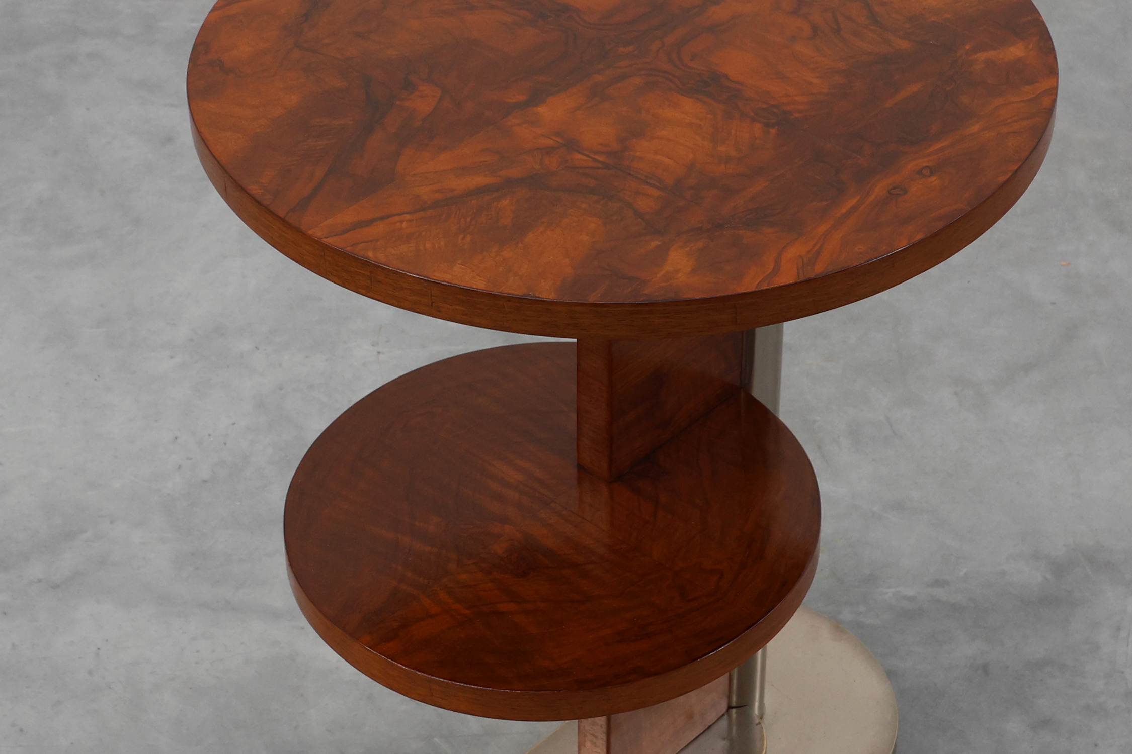 Art Deco Two-tiered modernist Side Table, France ca. 1925thumbnail